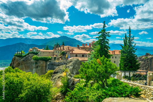 Monastery of St. Stephen at Meteora, Greece photo