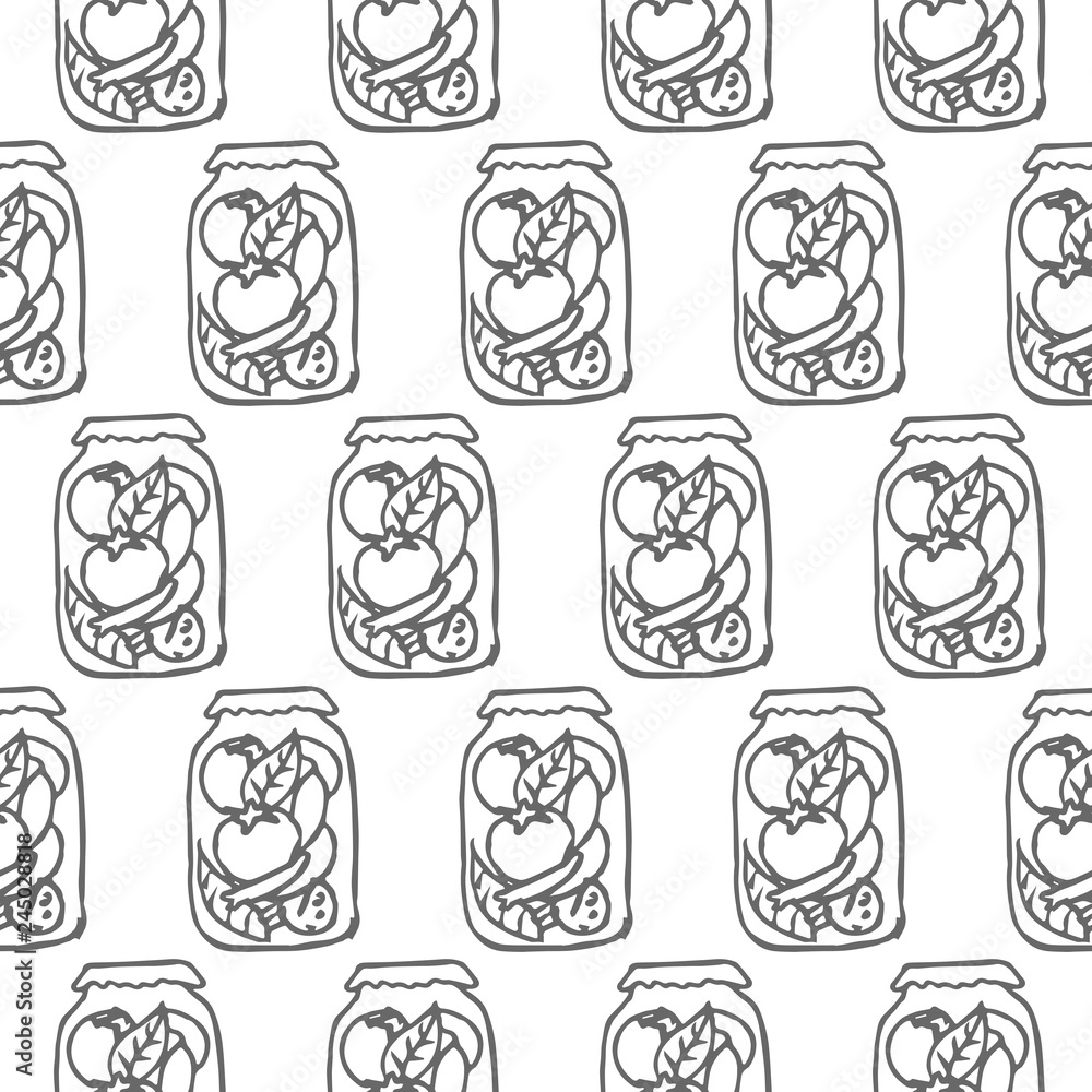 canned tomato vector seamless pattern isolated on white background canned tomato vector seamless pattern isolated on white background