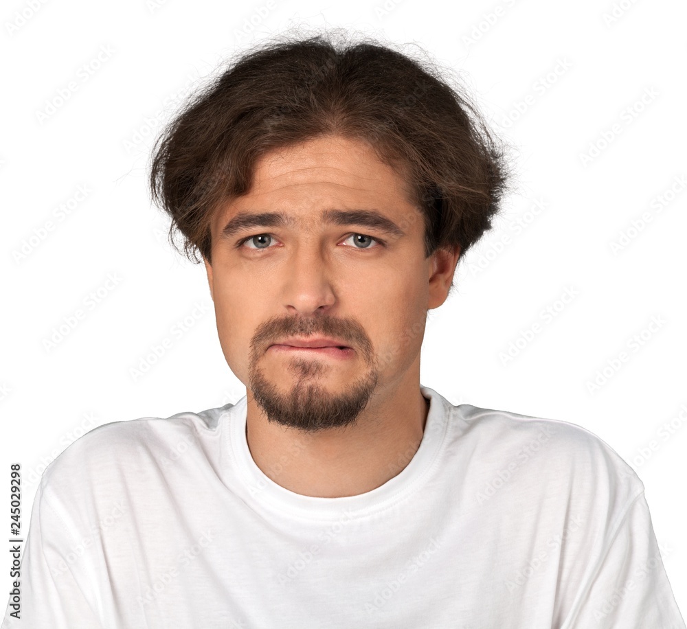Portrait of a Worried / Anxious Man Portrait of a Worried / Anxious Man