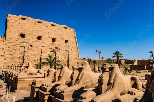 Anscient Temple of Karnak in Luxor - Ruined Thebes Egypt photo