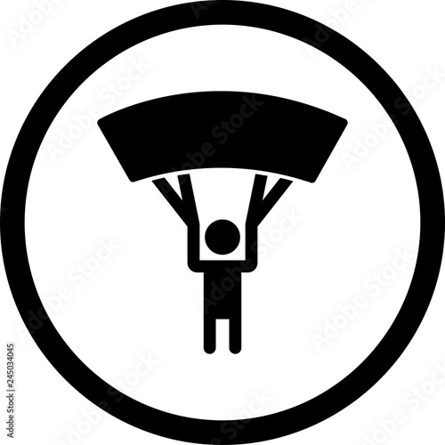 Vector Parachutist Icon