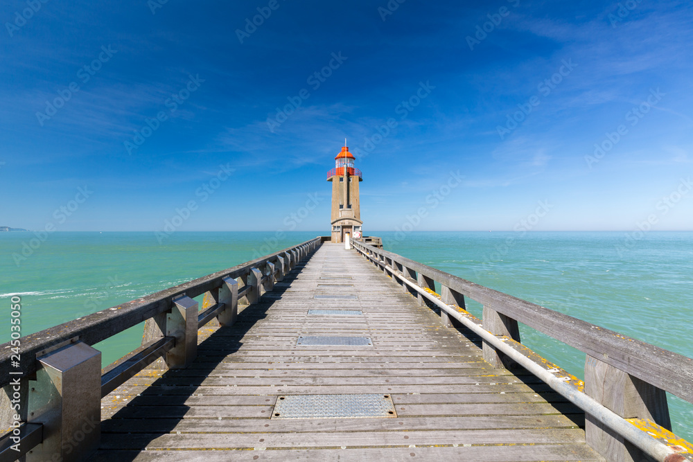Fototapeta premium Lighthouse, Fecamp, Normandy, France