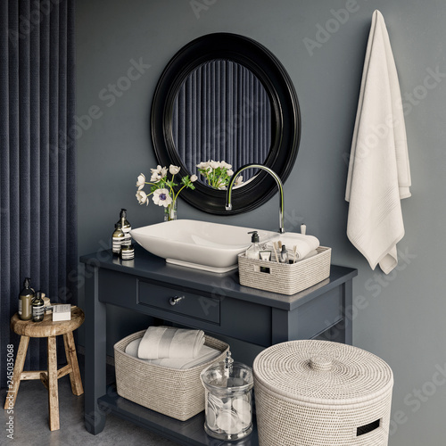 Scandinavian bathroom design and decoration