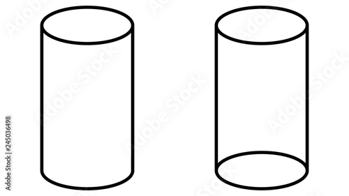 Geometry cylinder vector photo