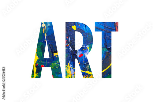 Paint Textured Art Word Concept