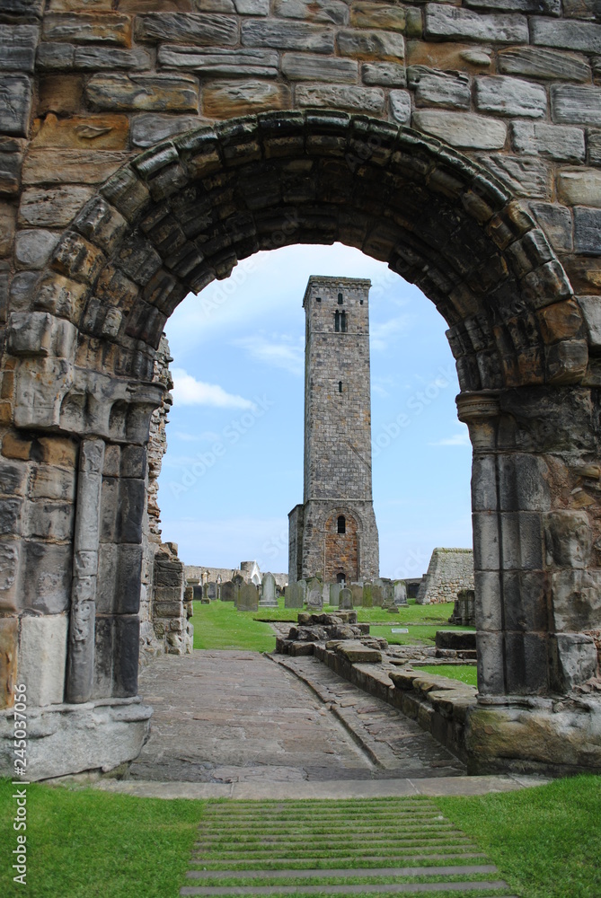 Remains of St Andrews Cathedral, St Rule's Tower