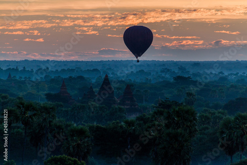 Balloon over Bagan, Myanmar