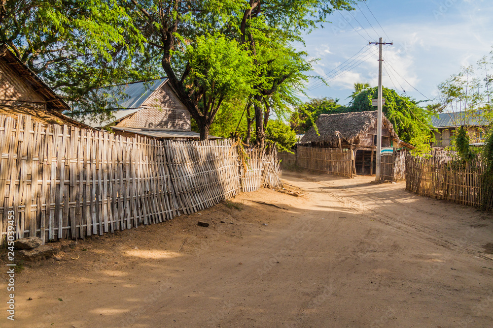 Small village in Bagan area, Myanmar Small village in Bagan area, Myanmar