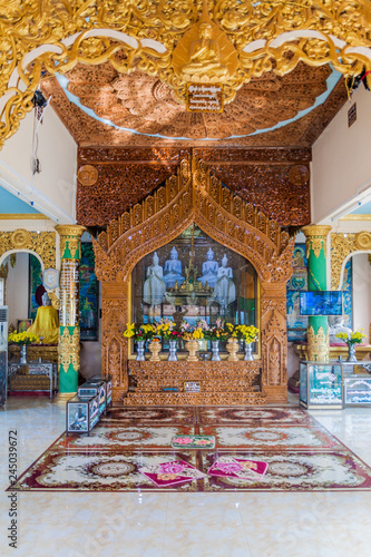 Shwe Taung Yoe Pagoda in Bago, Myanmar photo