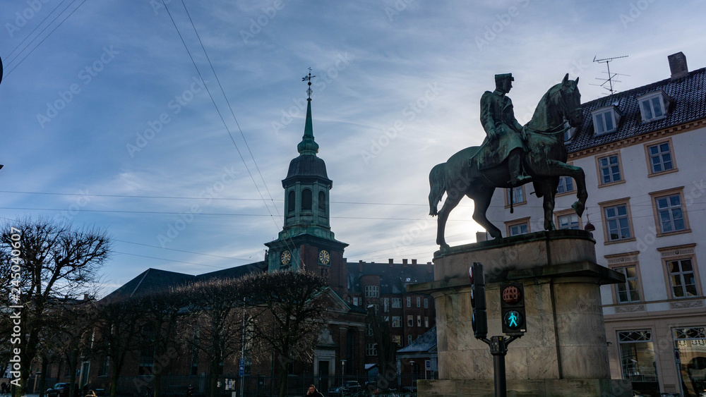 Obraz premium kopenhagen statue