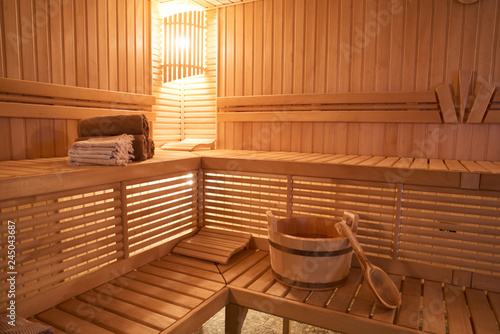 Wooden Sauna, wet area, steam, recreation zone