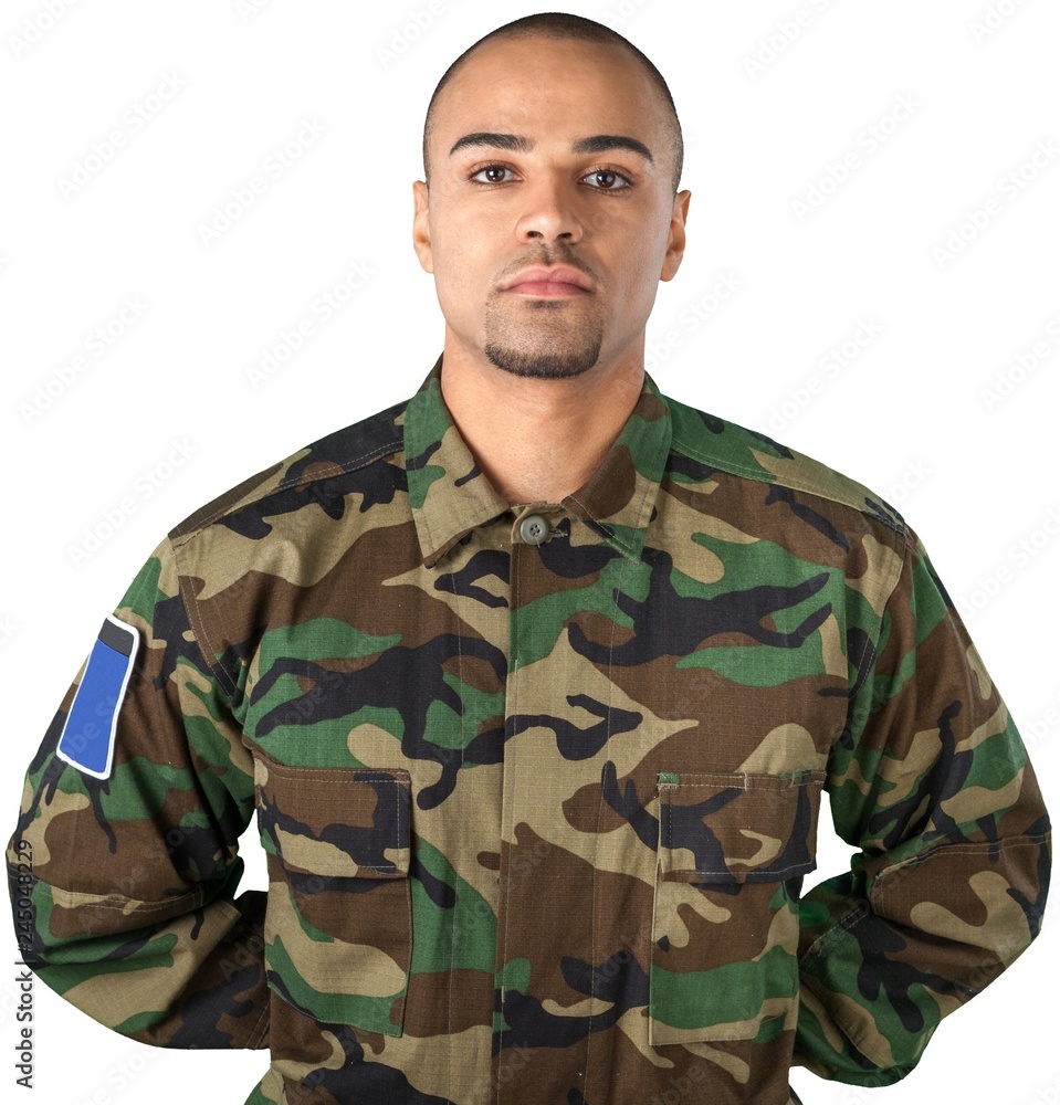 Confident Soldier in Uniform