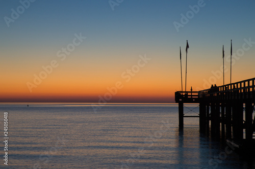 pier at weissenhauser strand in Germany