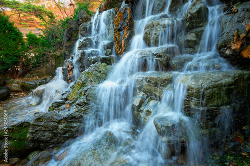 Small waterfall cascade