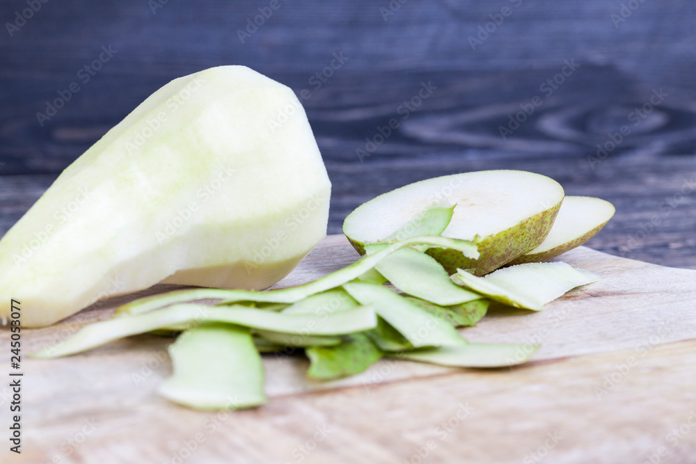 Peeled pear Peeled pear