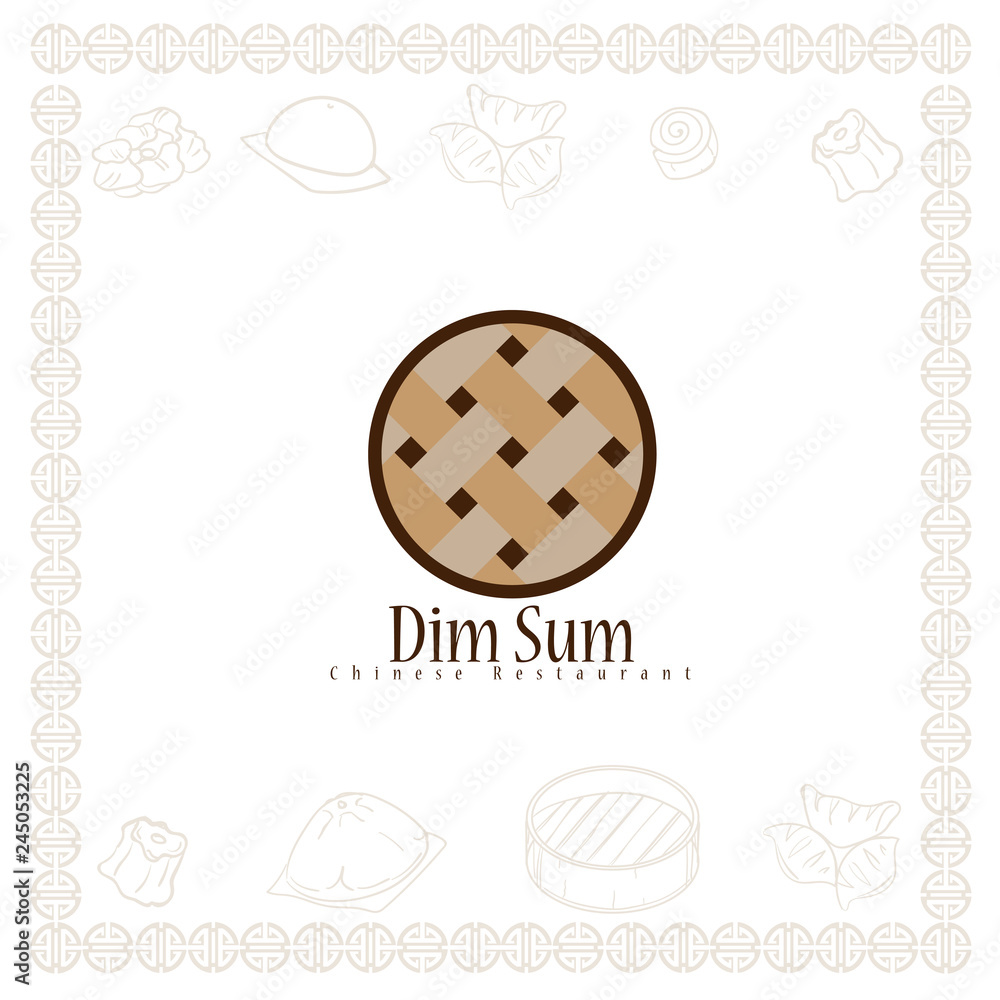 dim sum chinese restaurant food logo symbol graphic dim sum chinese restaurant food logo symbol graphic