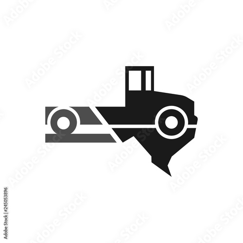 texas truck vector logo.