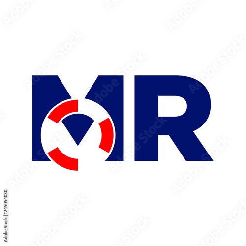 letter R and B vector logo 