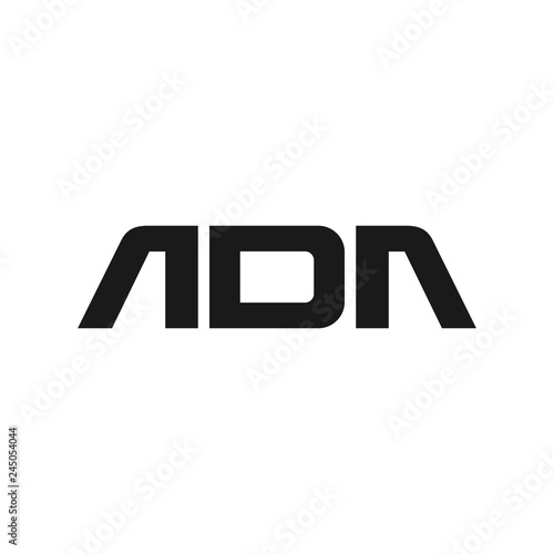 letter A and D vector logo 