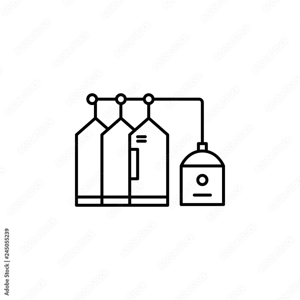 factory, resource, stock icon. Element of production icon for mobile concept and web apps. Thin line factory, resource, stock icon can be used for web and mobile