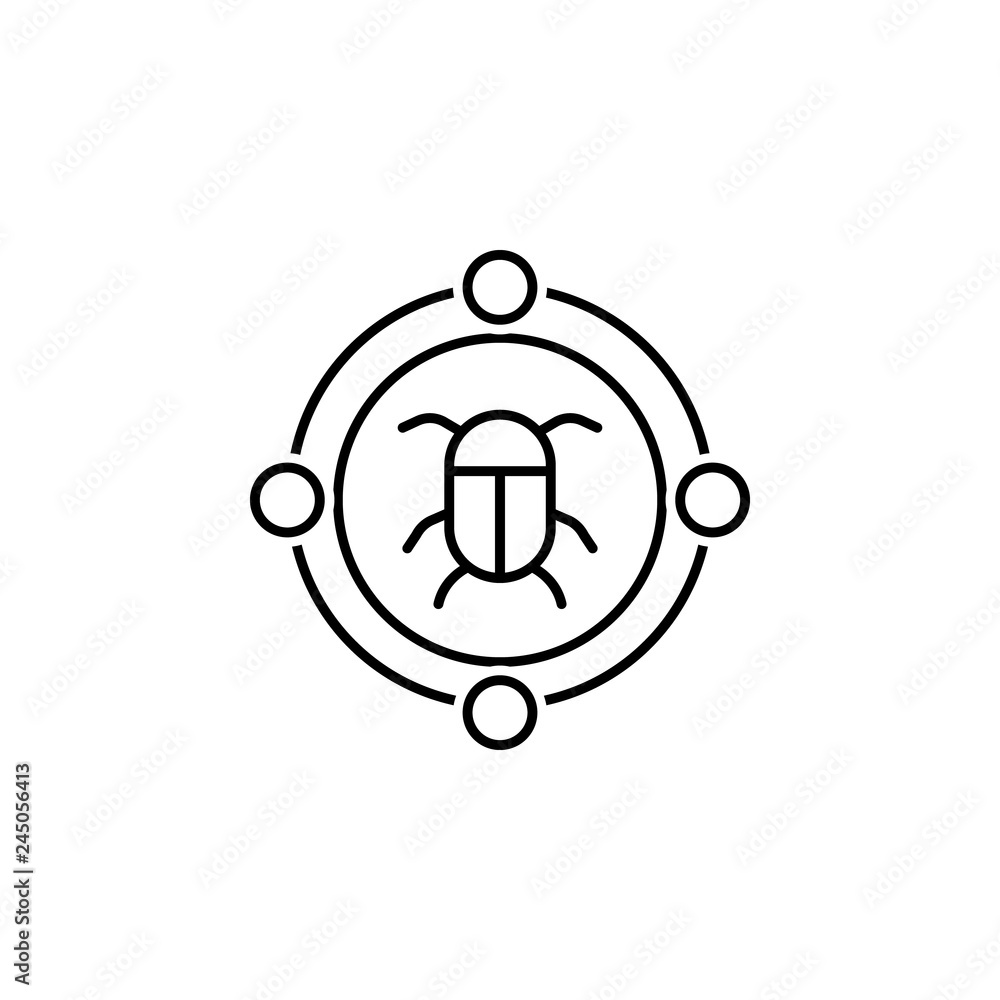 data, bug icon. Element of technological data icon for mobile concept and web apps. Thin line data, bug icon can be used for web and mobile data, bug icon. Element of technological data icon for mobile concept and web apps. Thin line data, bug icon can be used for web and mobile