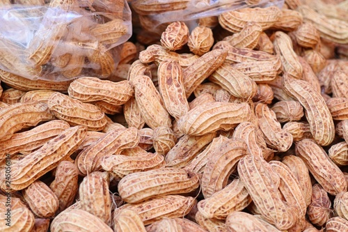Boiled peanuts at street food