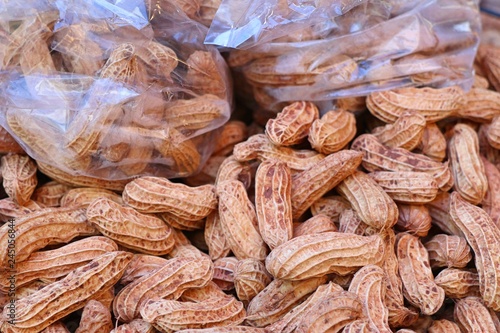 Boiled peanuts at street food