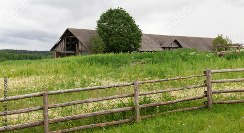 Wooden fence