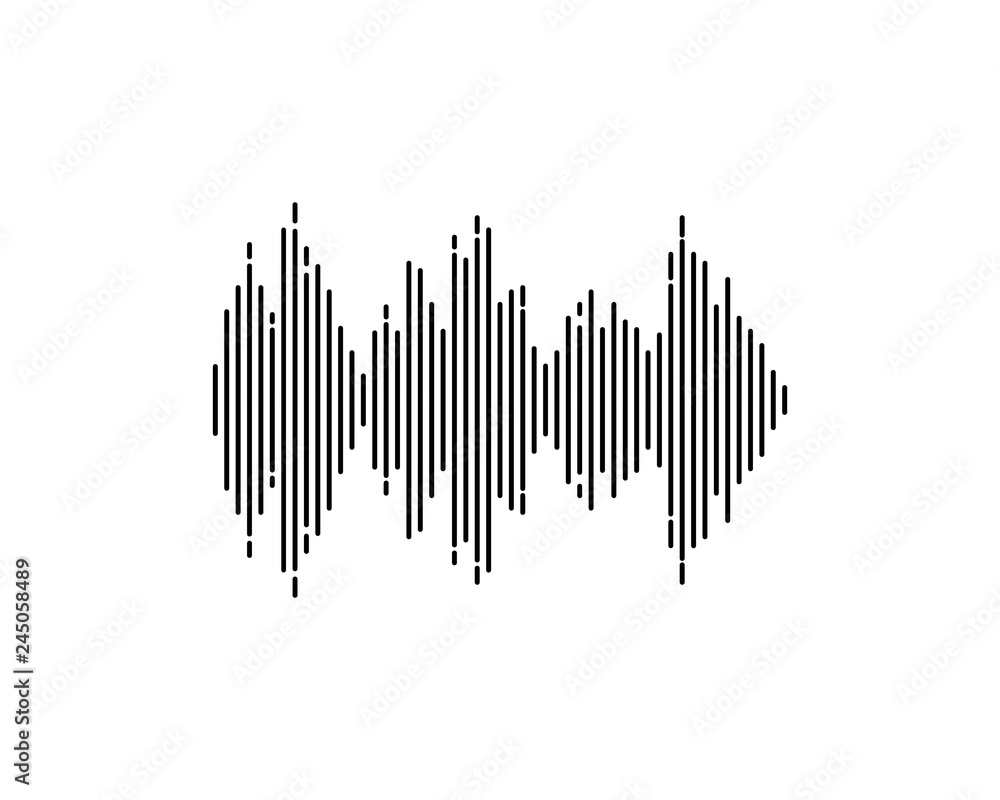 sound wave ilustration logo vector icon sound wave ilustration logo vector icon