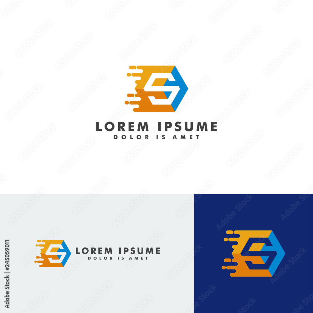 S Letter Logo Hexagon Design template Element - Creative Shape Polygonal Icon design - Vector illustration S Letter Logo Hexagon Design template Element - Creative Shape Polygonal Icon design - Vector illustration