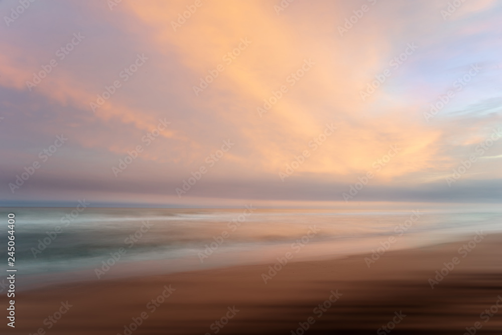 beach, sand, clouds, sunrise, sea