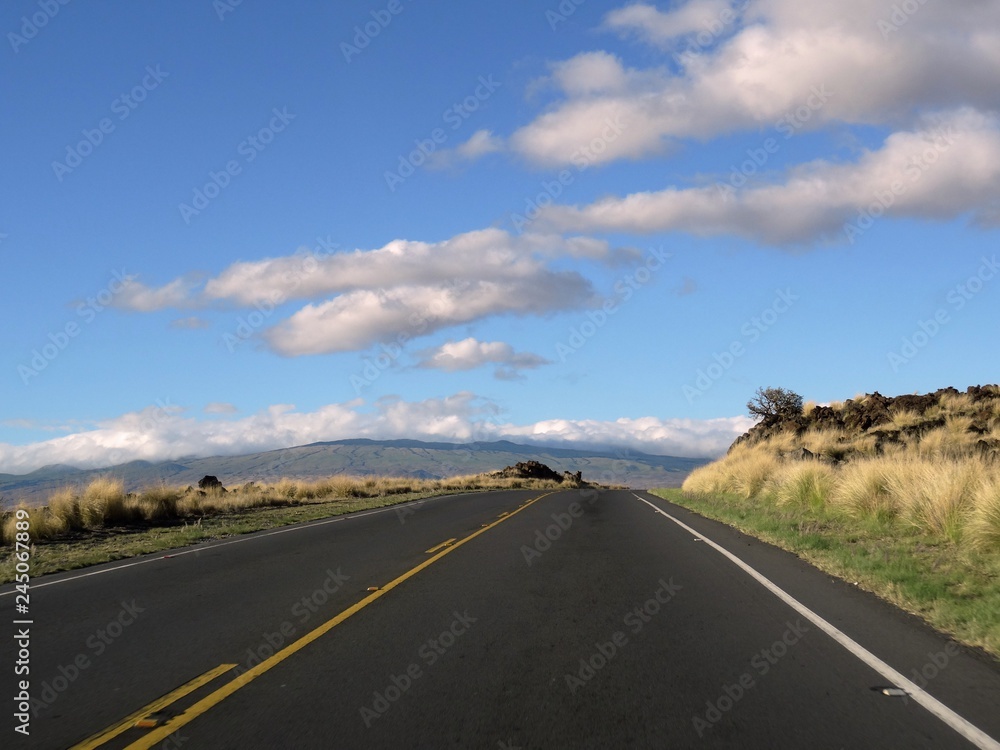 View of the Big Island Highway