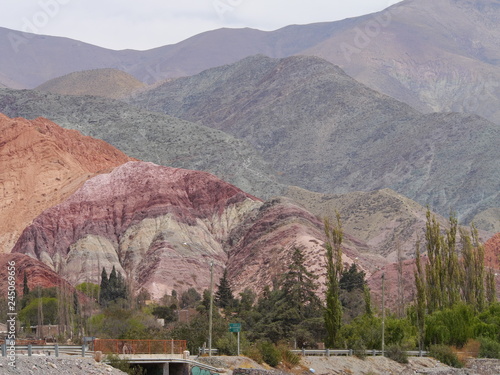 Obraz na płótnie Red rocks at Purmamarca, Argentina w salonie