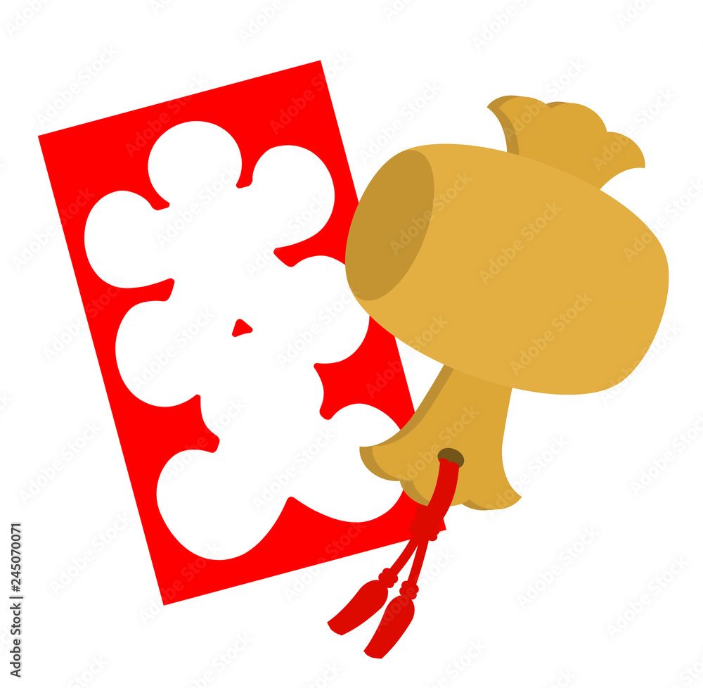 打ち出の小槌と大入袋 Stock イラスト Adobe Stock