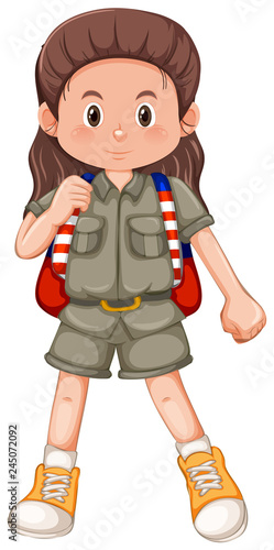 A girl scout character