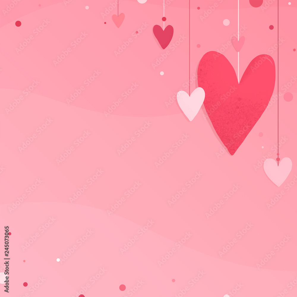 Heart background design illustration