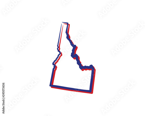 Idaho Outline Logo Icon 001