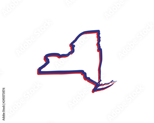 New York Outline Logo Icon 001