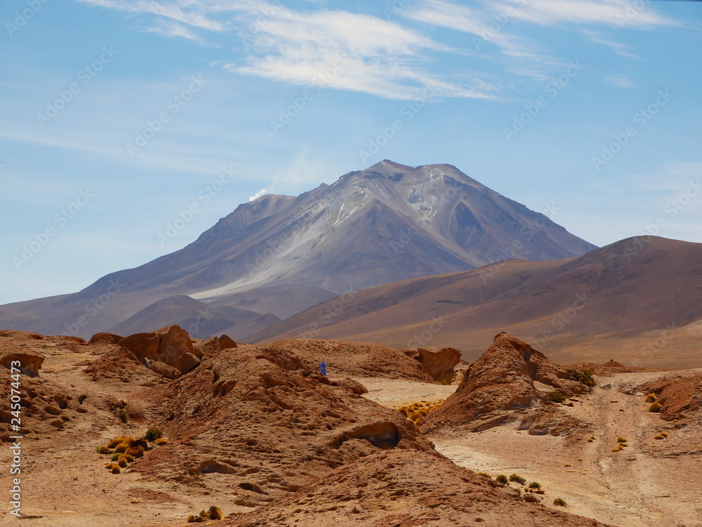 Volcan Ollague on the Chilean border