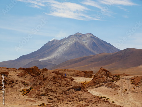 Volcan Ollague on the Chilean border