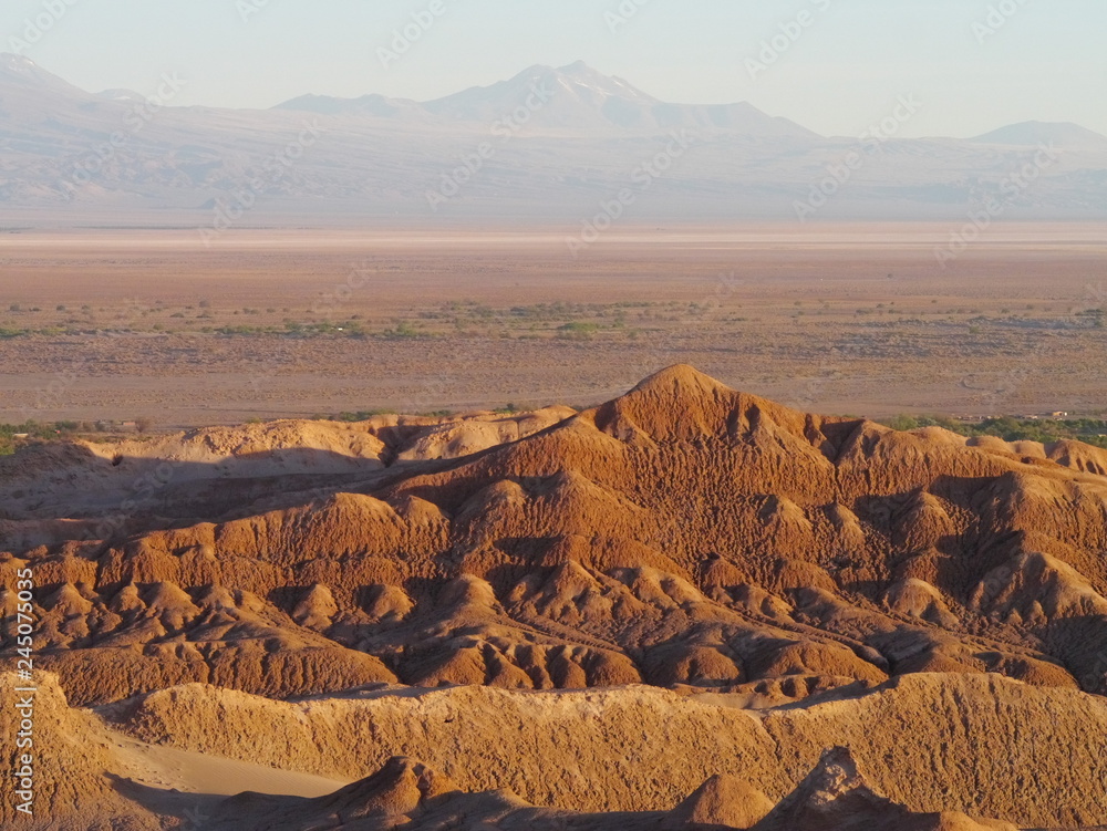 Rock formations in the desert of Atacama