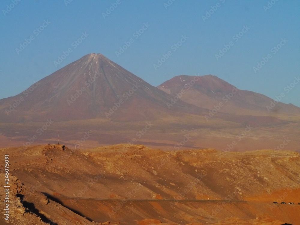 Rock formations in the desert of Atacama