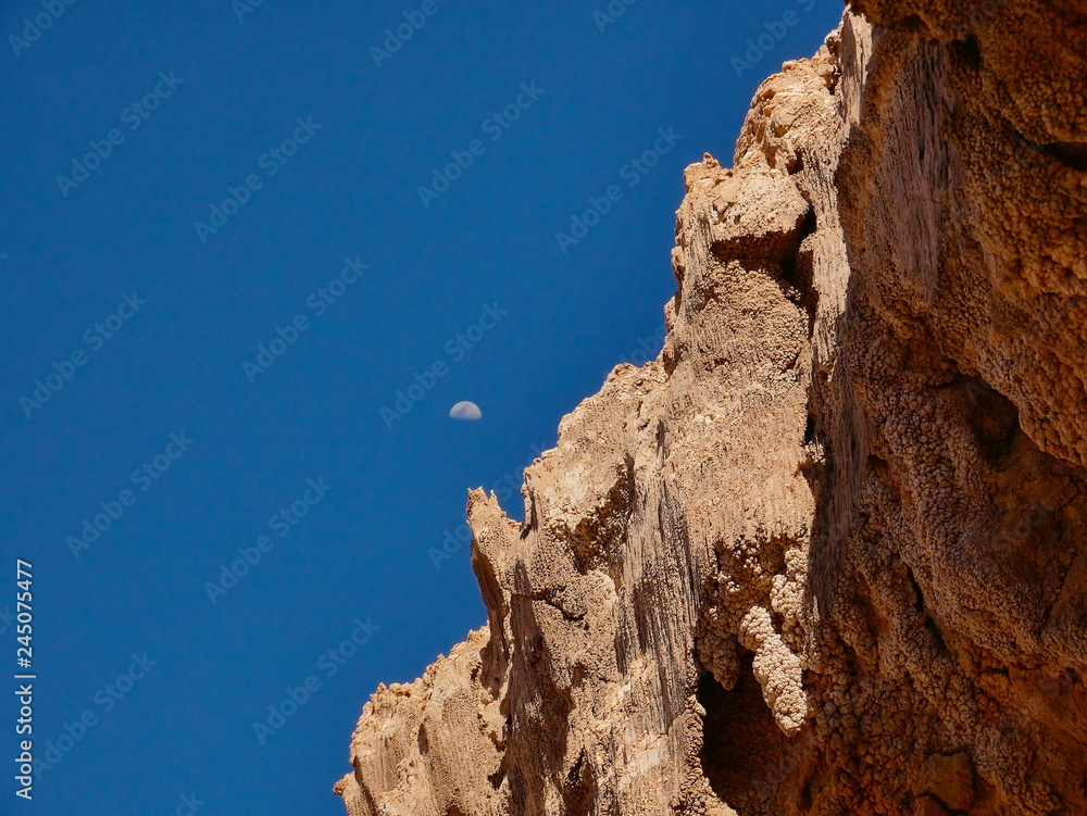 Rock formations in the desert of Atacama