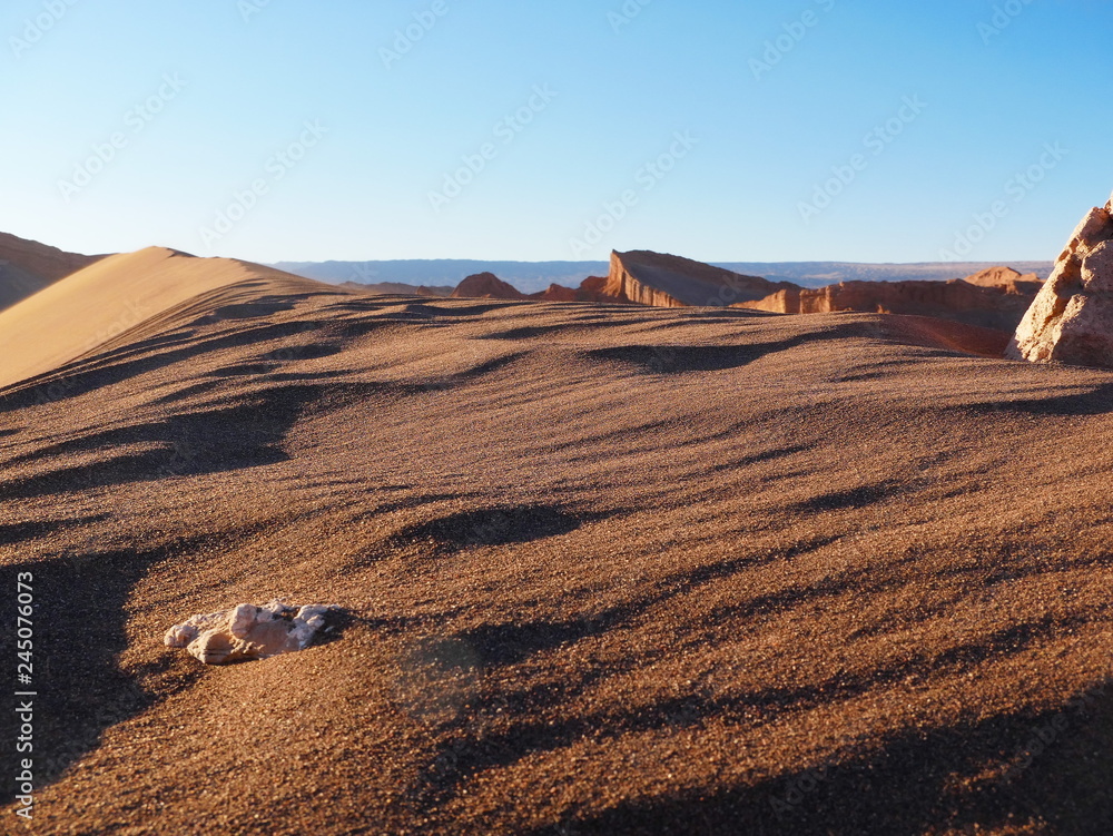 Rock formations in the desert of Atacama