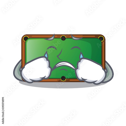 Crying billiard table in the mascot playroom