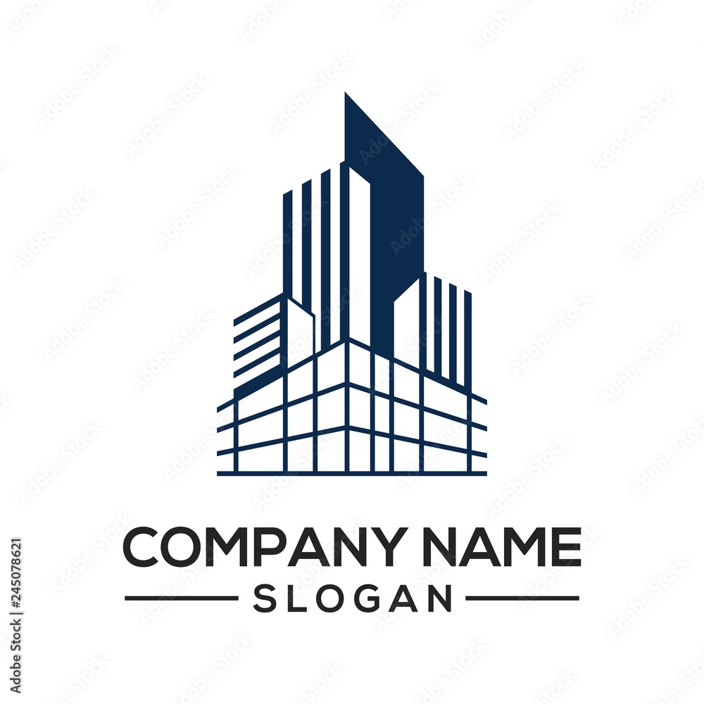 Building construction design to be used as a logo icon template for business constructors and more.