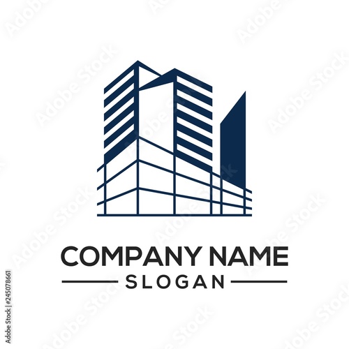 Building construction design to be used as a logo icon template for business constructors and more.