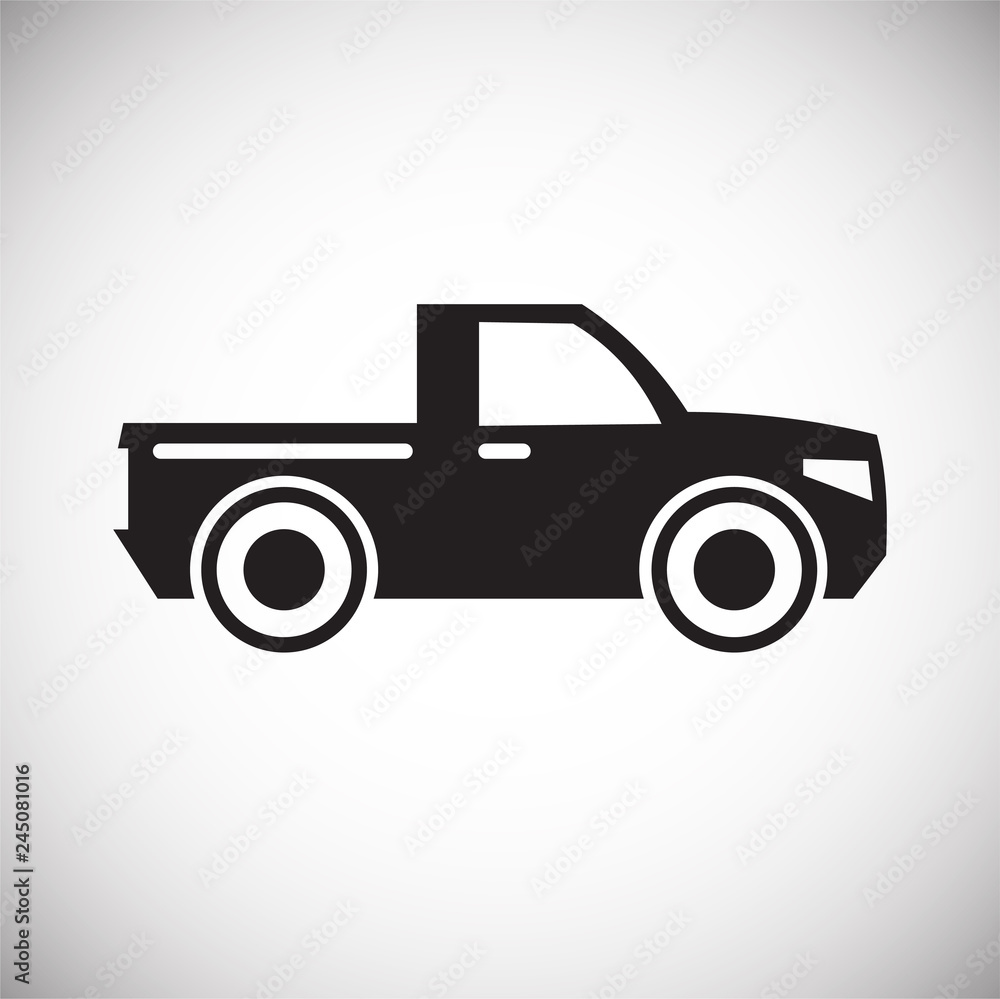 Car icon on white background for graphic and web design, Modern simple vector sign. Internet concept. Trendy symbol for website design web button or mobile app Car icon on white background for graphic and web design, Modern simple vector sign. Internet concept. Trendy symbol for website design web button or mobile app