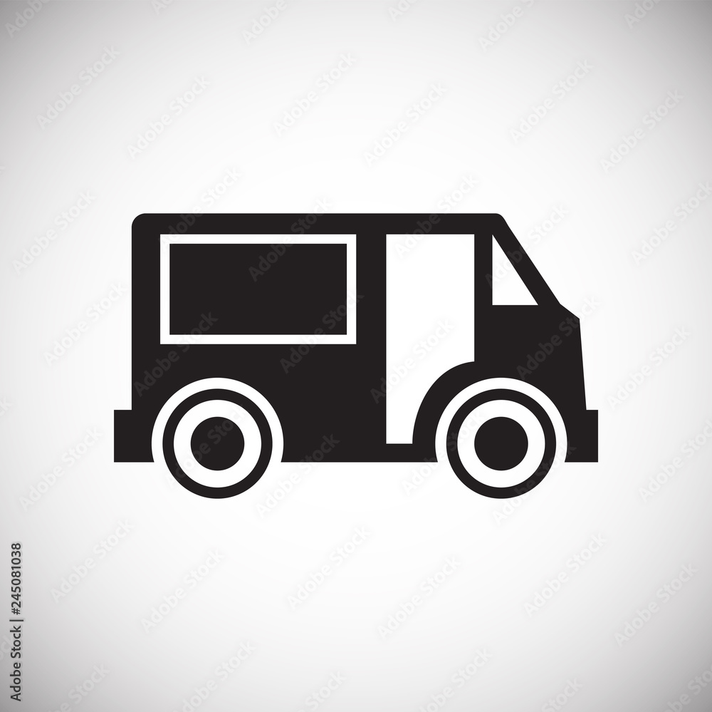 Truck icon on white background for graphic and web design, Modern simple vector sign. Internet concept. Trendy symbol for website design web button or mobile app