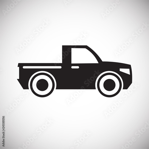 Car icon on white background for graphic and web design, Modern simple vector sign. Internet concept. Trendy symbol for website design web button or mobile app